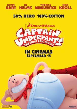 captain underpants movie release date